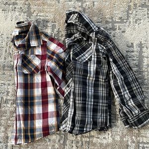 2 boys button down shirts